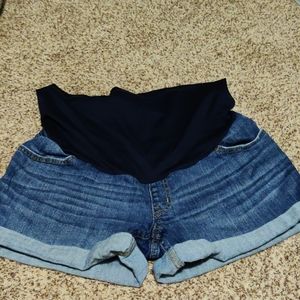 Denim Maternity Shorts